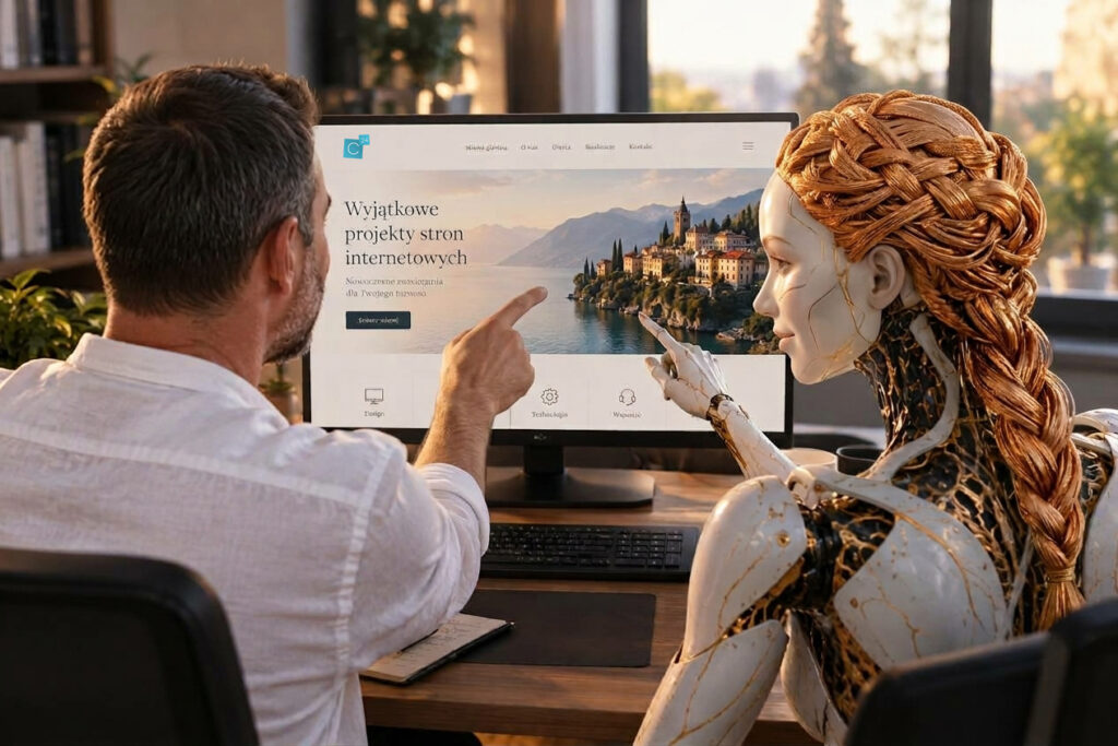 Praca nad stroną internetową z pomocą sztucznej inteligencji